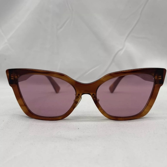 Miu Miu Womens Butterfly Sunglasses Honey Havana NWB - Picture 2 of 8